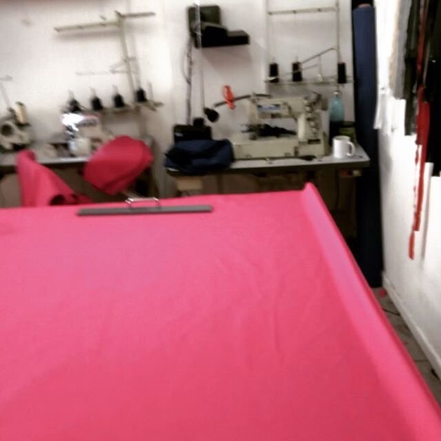 We did a bit more cutting for @bristolscrubhub recently 🌈👍❤️ so thankful we invested in a electric rotary cutter a while back ! Hope everyone&rsquo;s getting on ok x  #jokototailoring #bristolscrubhub #nhs #production #sewforthenhs