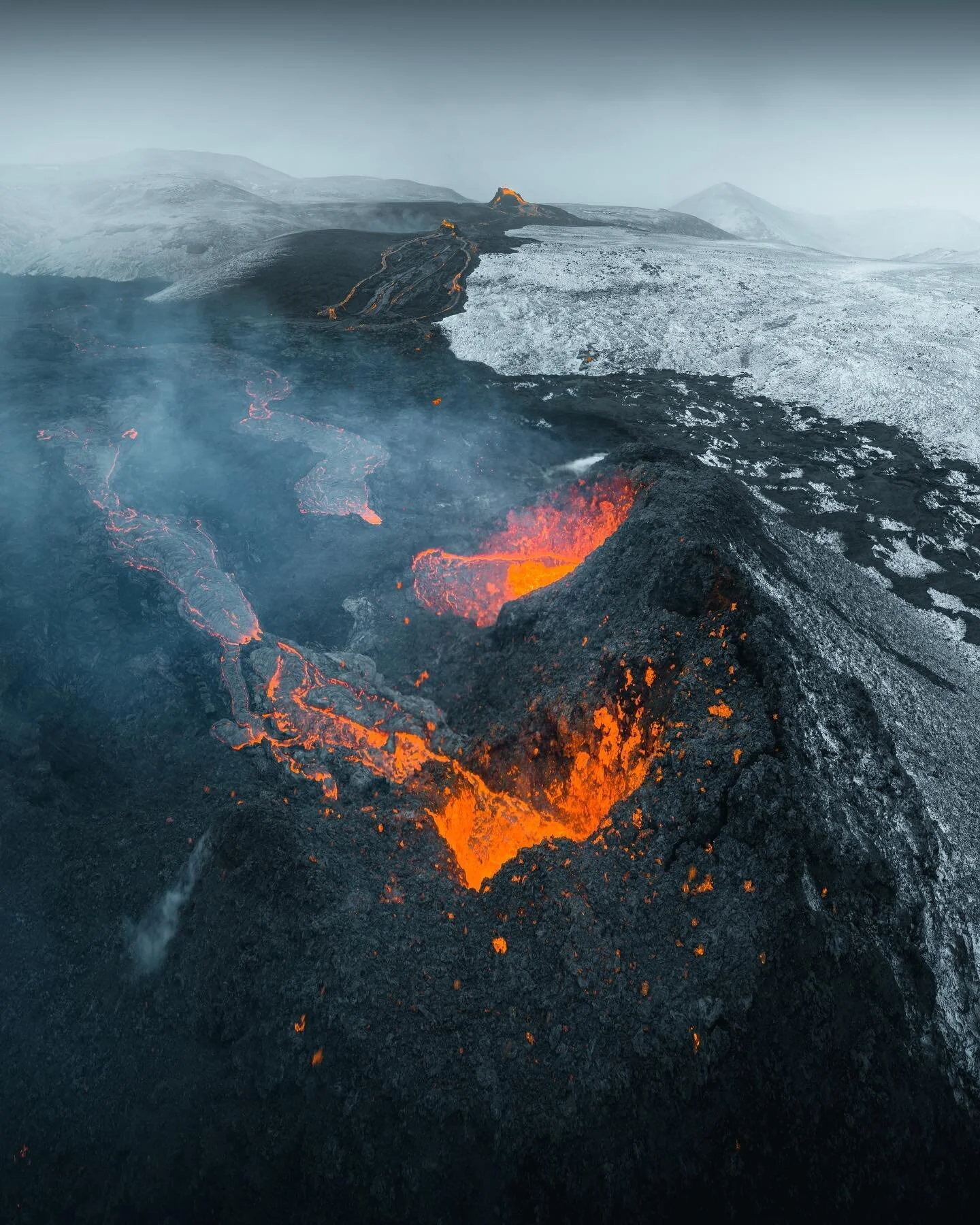Been getting some questions about how they&lsquo;re located in relation to one another. The first picture shows the original one up close (it's actually huge, took the photo almost directly above to show the inside of the craters), the youngest one i