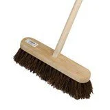 Broom 12" Stiff with handle