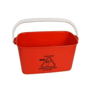 Red 9Ltr Window Cleaning  Bucket Oblong Bucket (Copy) (Copy)