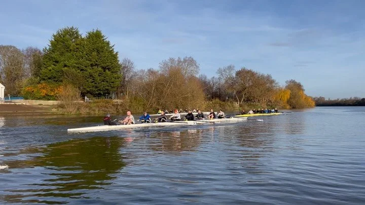 Great to get in the miles with our 8&rsquo;s out today, @boshamsc came down to help make it competitive. Will be getting the outings in to get ready for the Spring heads. 

#tideway #rowing #rowingrelated #hrr #britishrowing