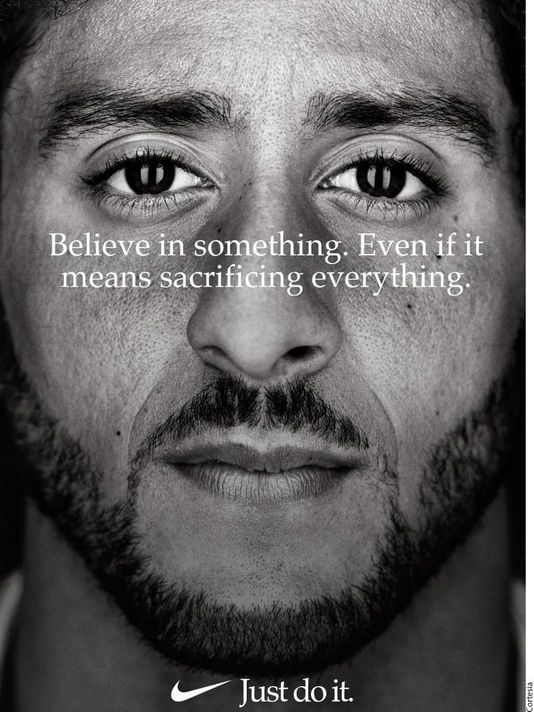 Nike's Advertisement feating Colin Kaepernick.