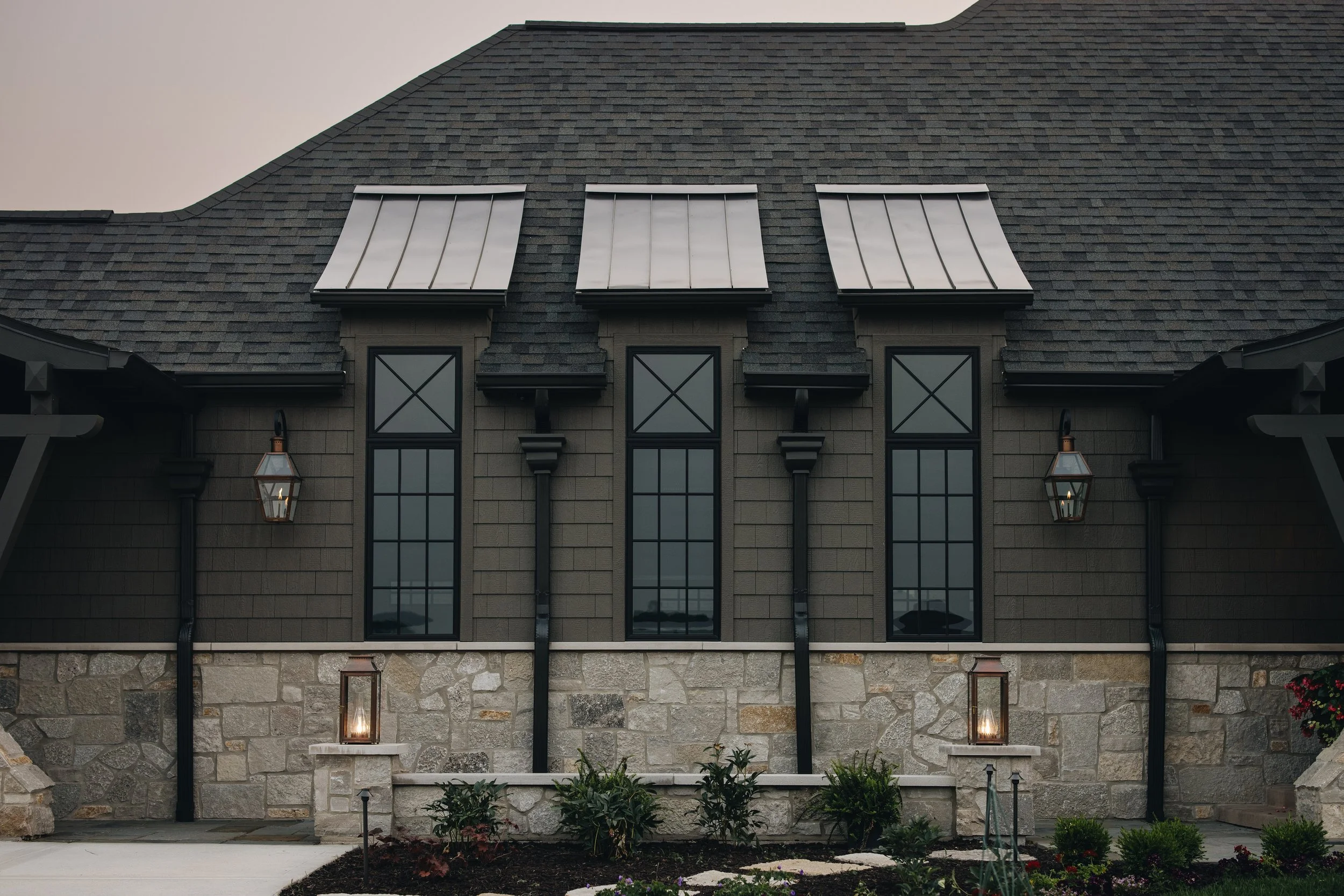 French Country Stone House - Window Design