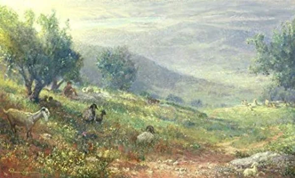 Shepherd - Oil Painting by Bill Hill