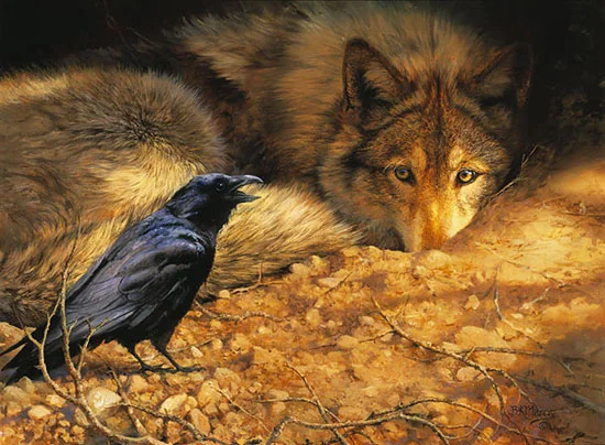 Wolf and Crow By Alexander Zakusilov; Ukraine