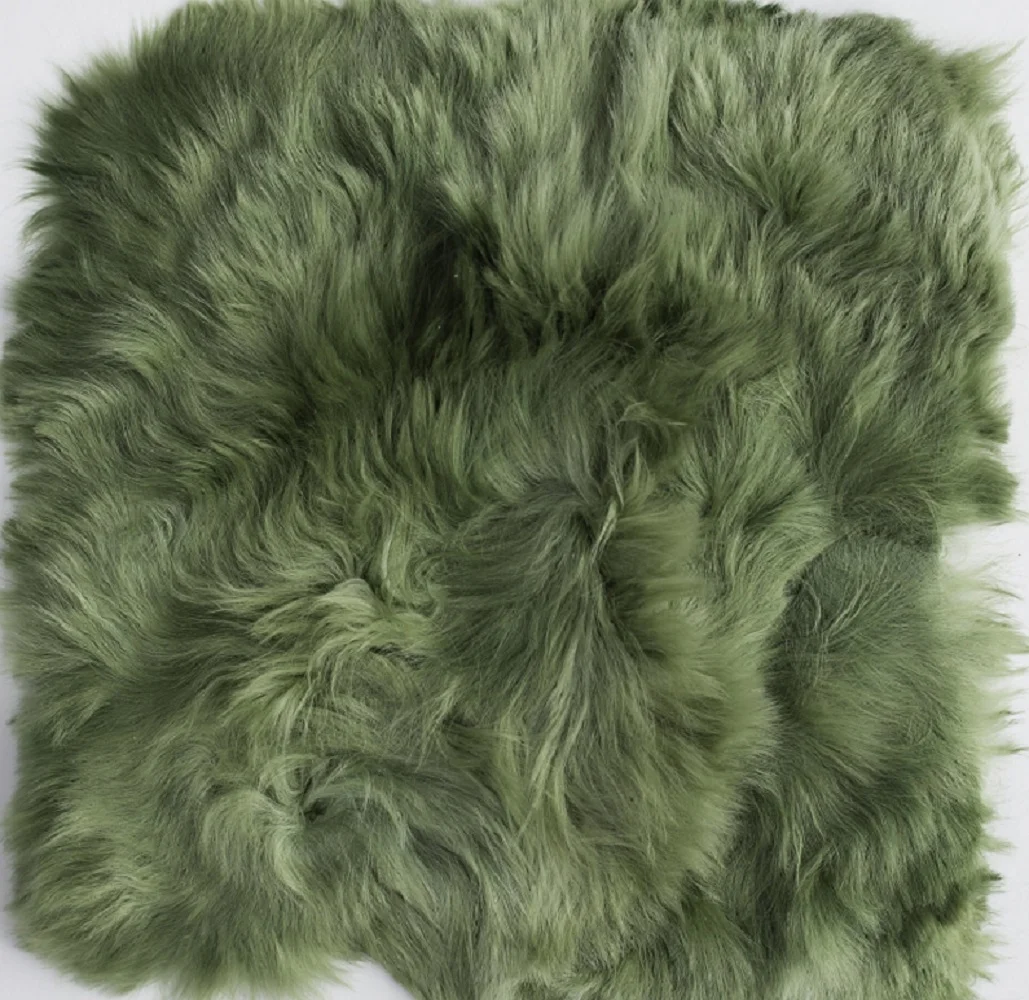Suri Alpaca fur in Green
