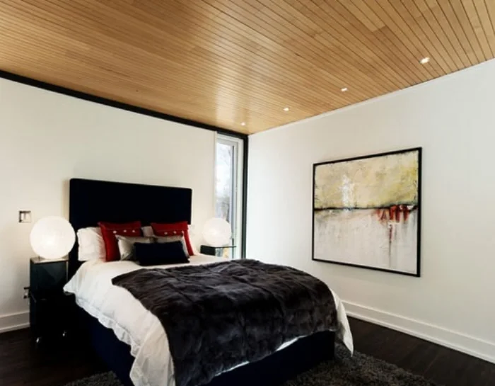 Hua fur throw, fur blanket in Onyx Black