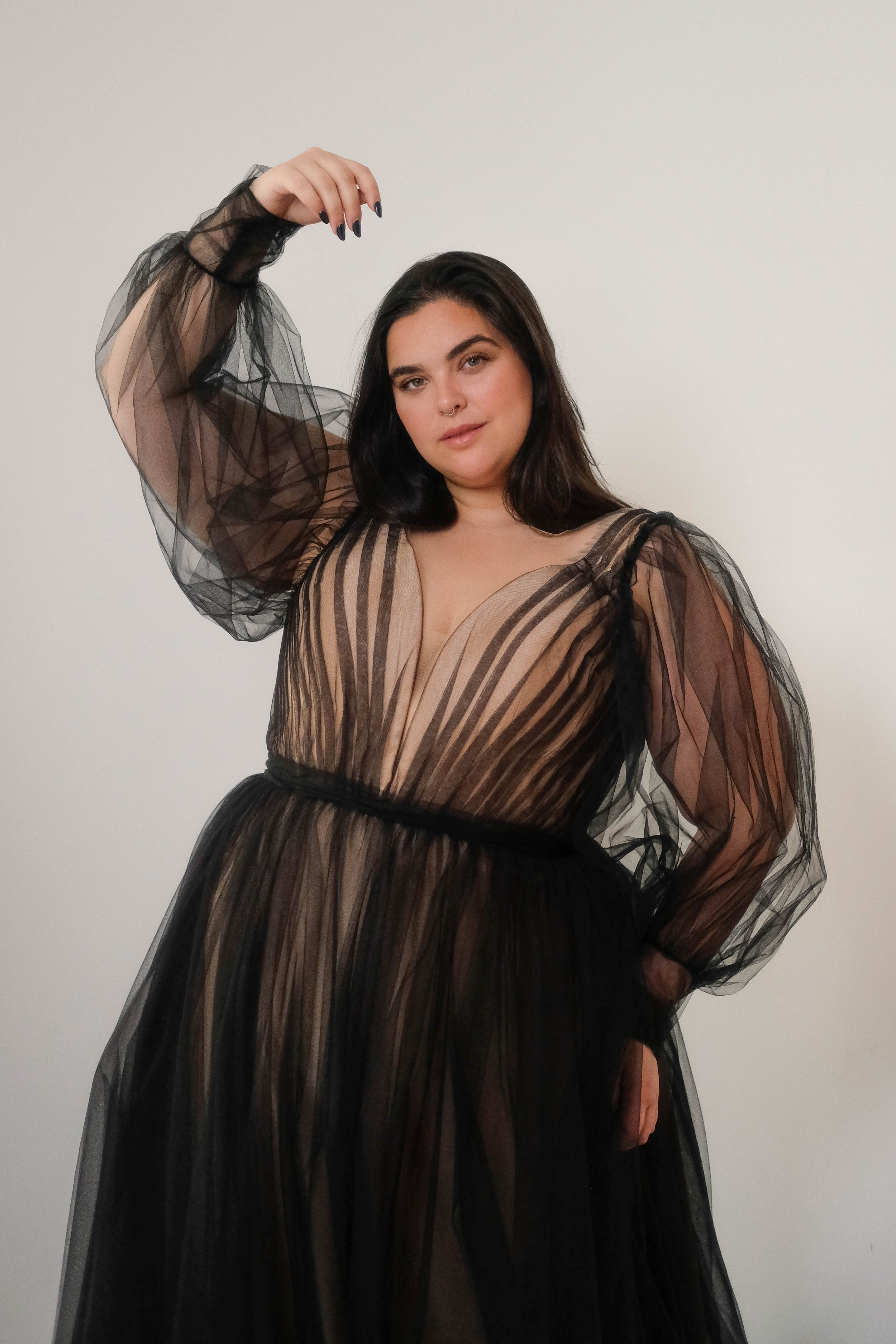 Black Plus Size Wedding Dresses UK I Studio Levana I Surrey, South London, Kent, Sussex