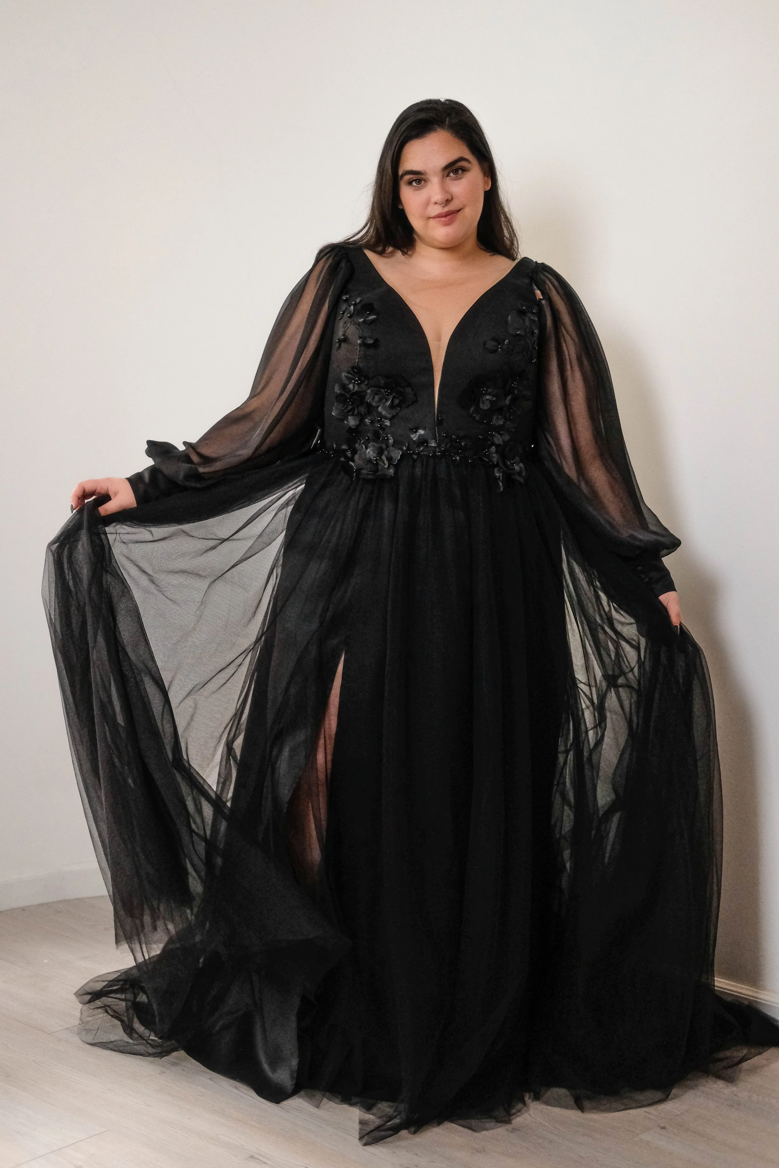 Black plus size wedding dresses UK - near London and Brighton, based in Surrey