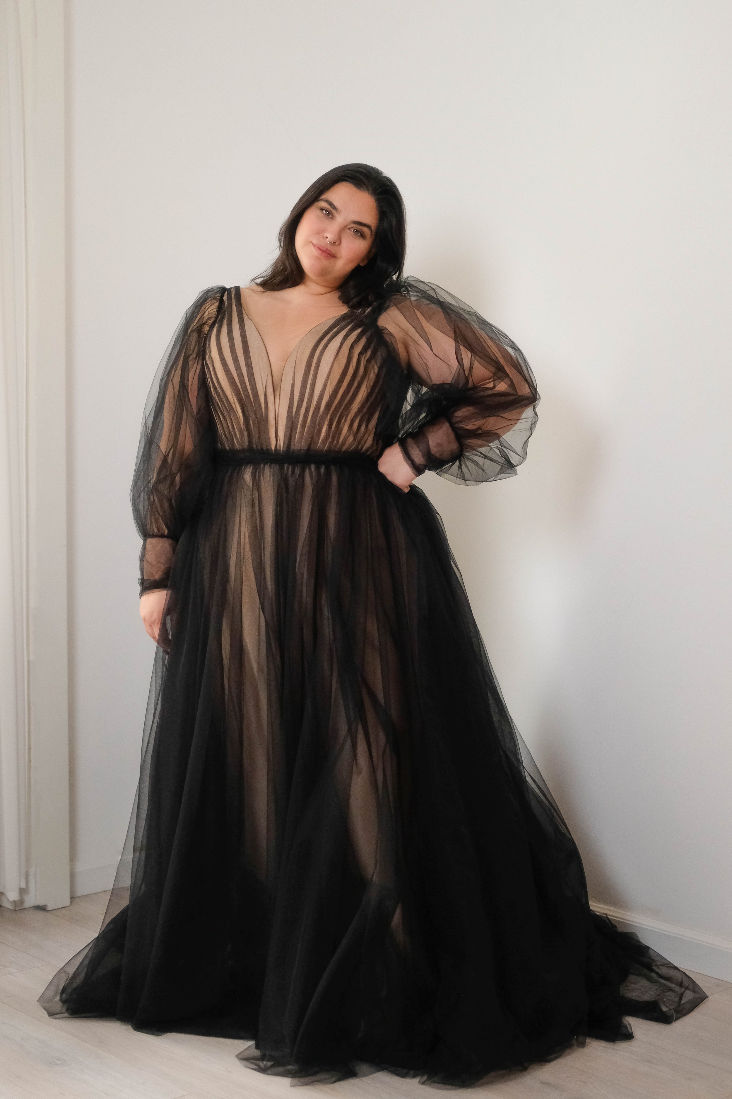 Black Plus Size Wedding Dresses UK I Studio Levana I Surrey, South London, Kent, Sussex