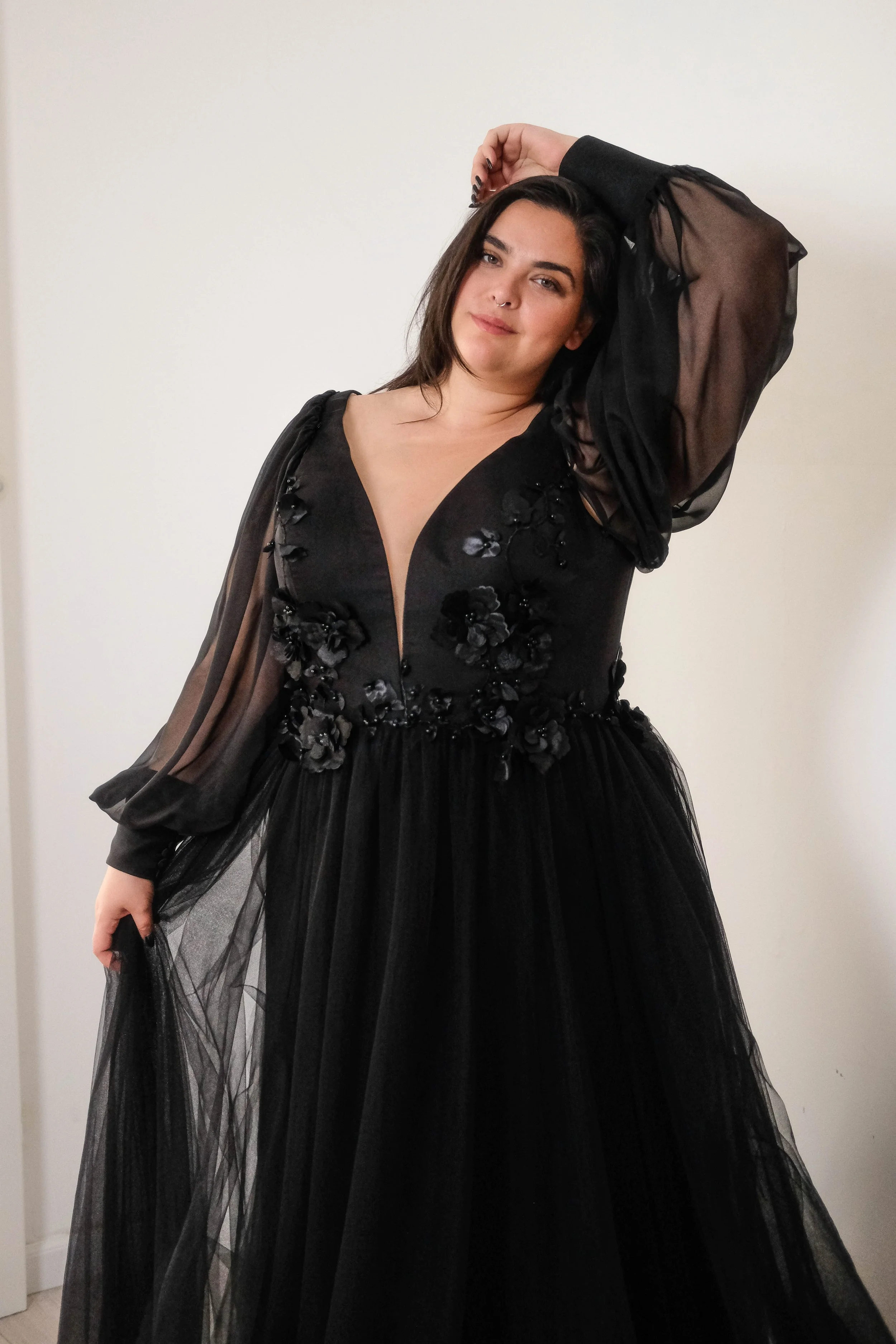 Black plus size wedding dresses UK - near London and Brighton, based in Surrey