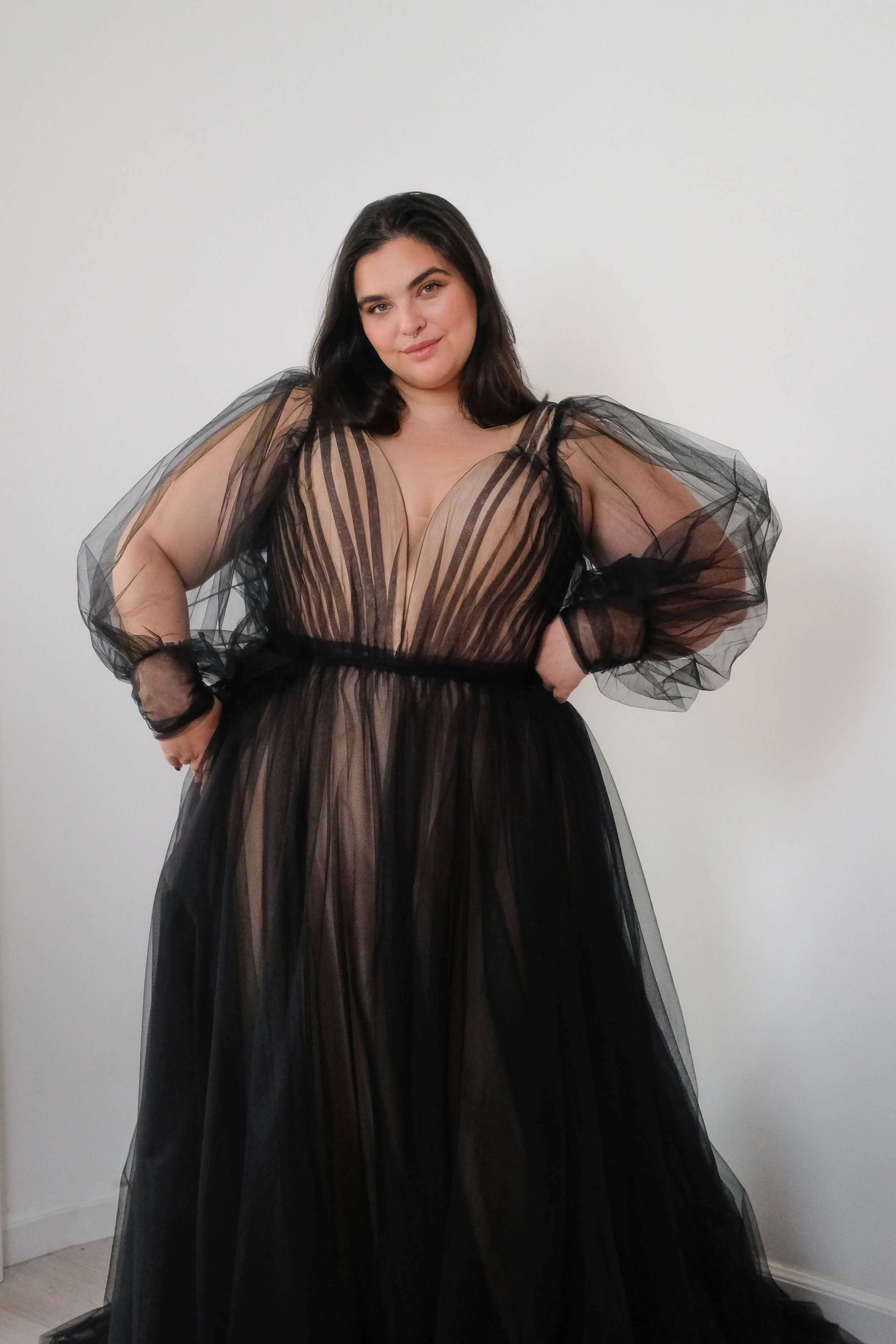 Black Plus Size Wedding Dresses UK I Studio Levana I Surrey, South London, Kent, Sussex