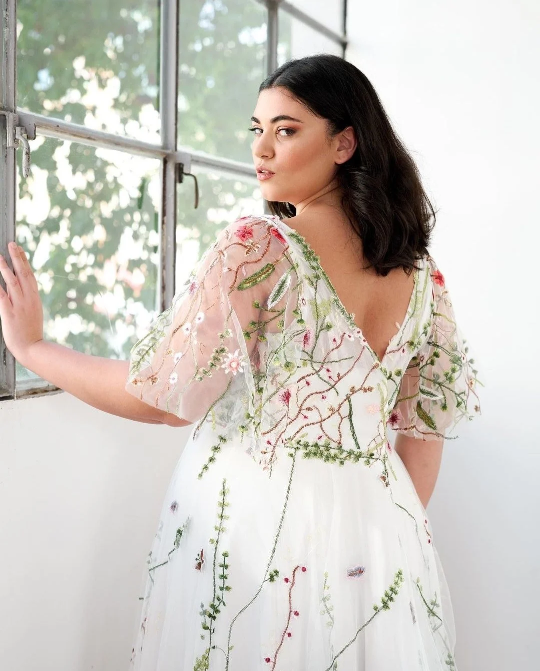 Plus size wedding dresses with colour UK - Surrey and London and Sussex