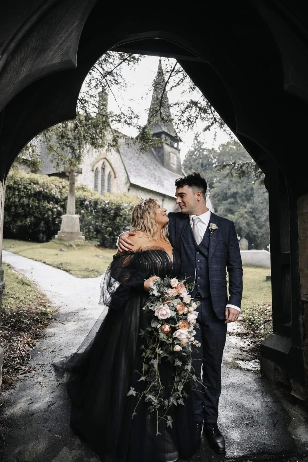 black plus size wedding dress - London and Surrey