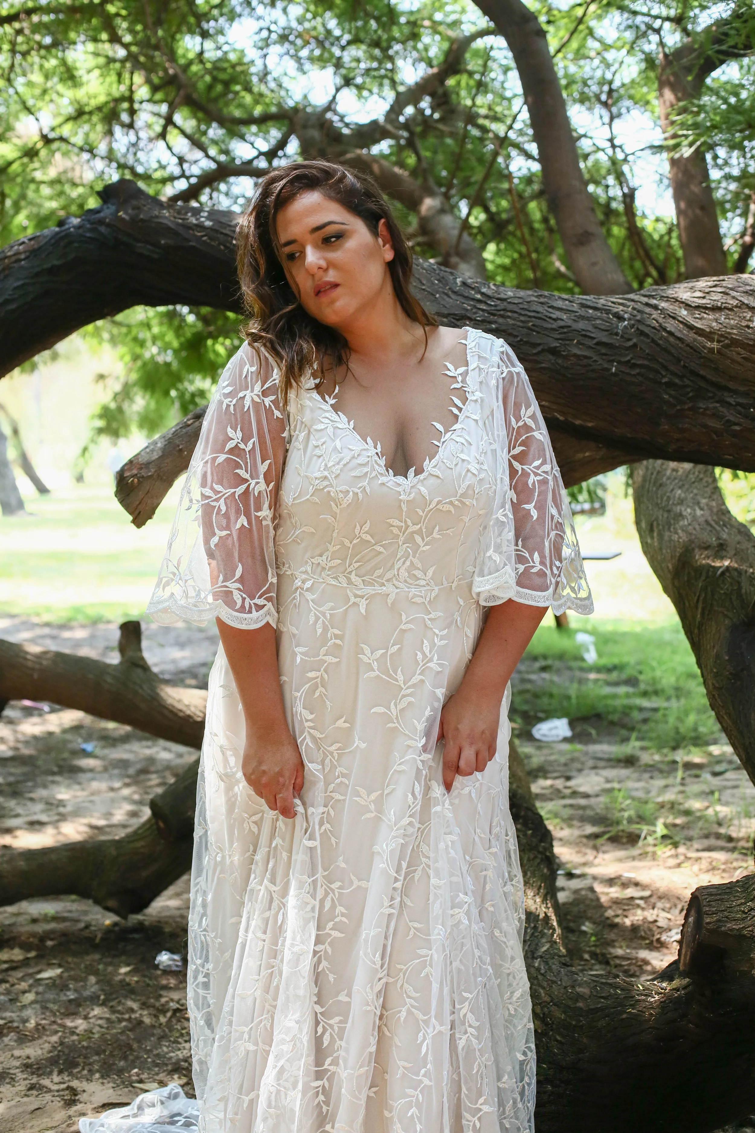 Pinup Fashion Women's Plus Size Boho Maxi Floral Lace Bohemian Wedding Dress V Neck Flowy Long Party Dresses, Black, 16 Plus Price In UAE | Amazon UAE