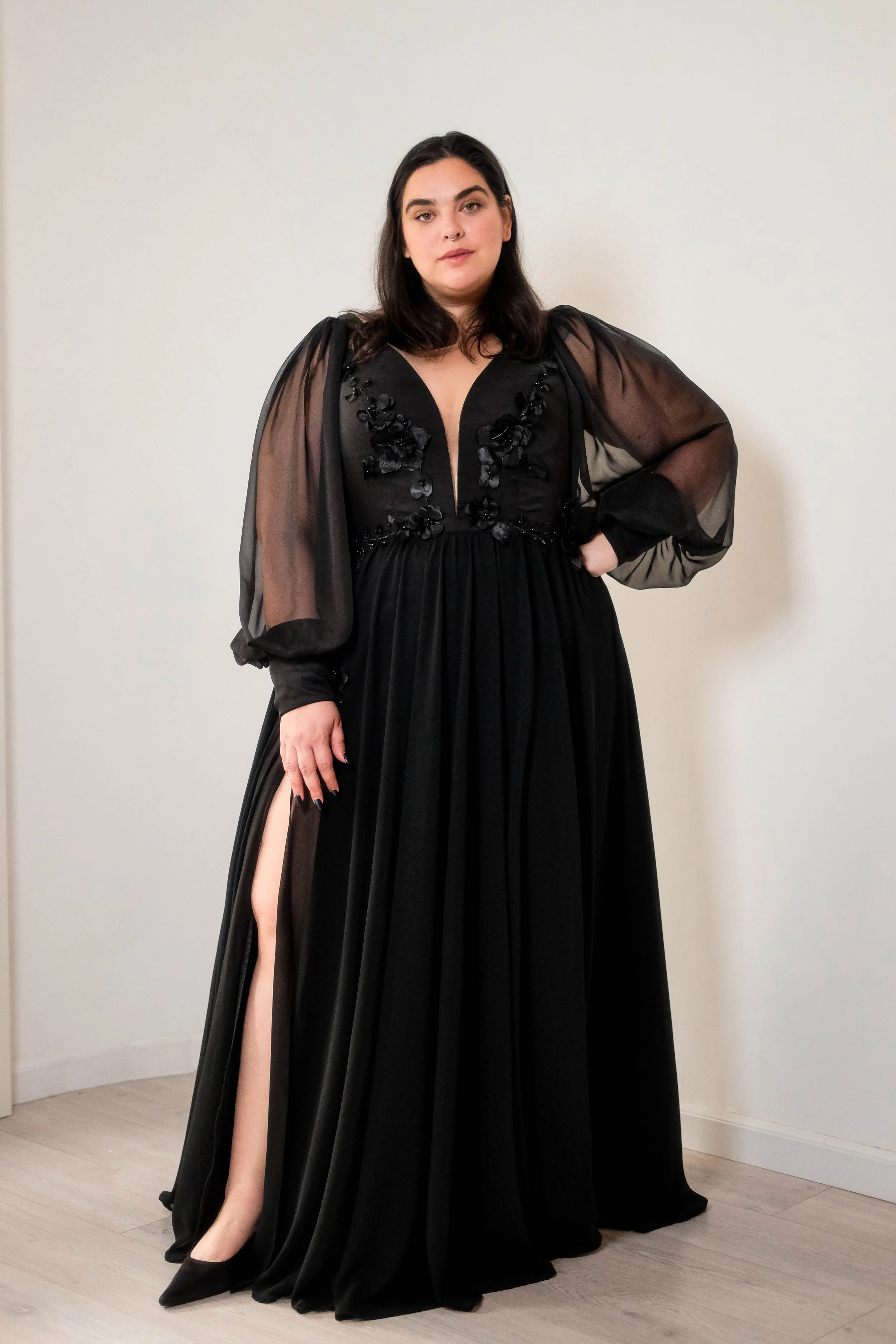 Black plus size wedding dresses Surrey, Sussex and London, UK