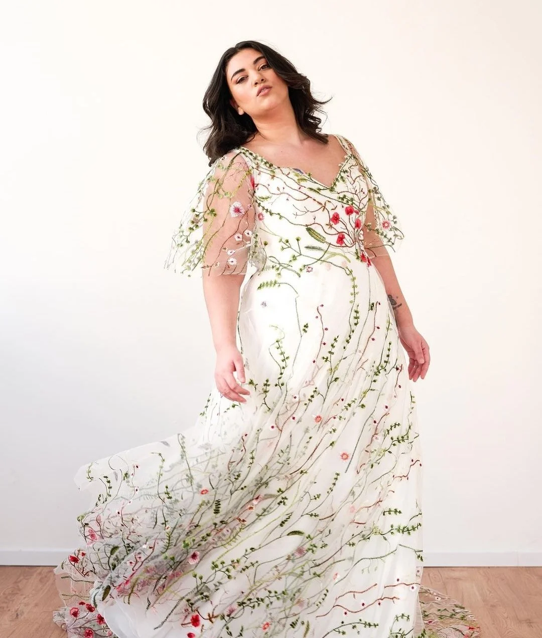 Colourful plus size wedding dresses Surrey and London and Sussex