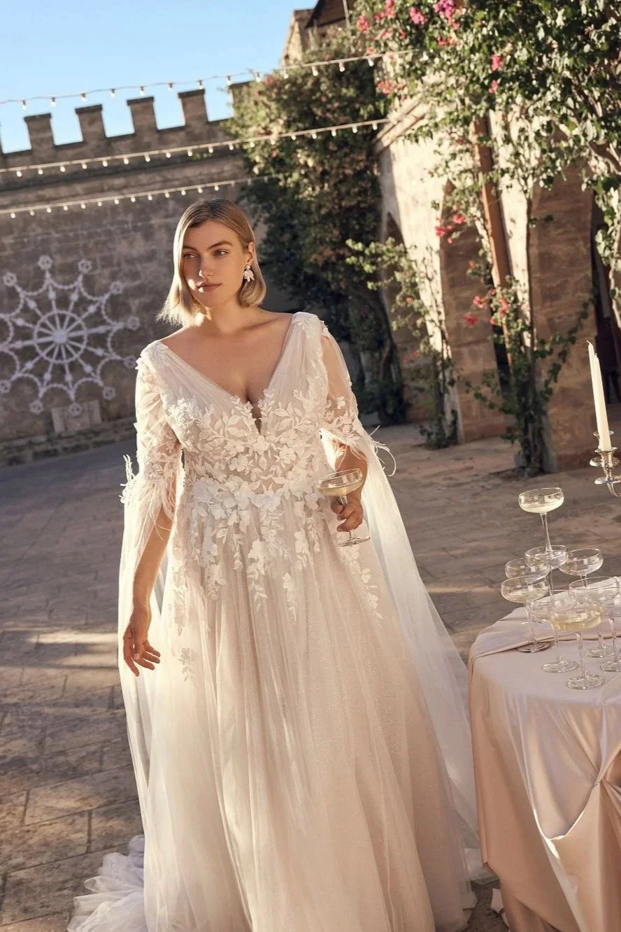 Unique plus size wedding dresses in the UK - Surrey bridal shops with plus size wedding dresses near South London and Kent