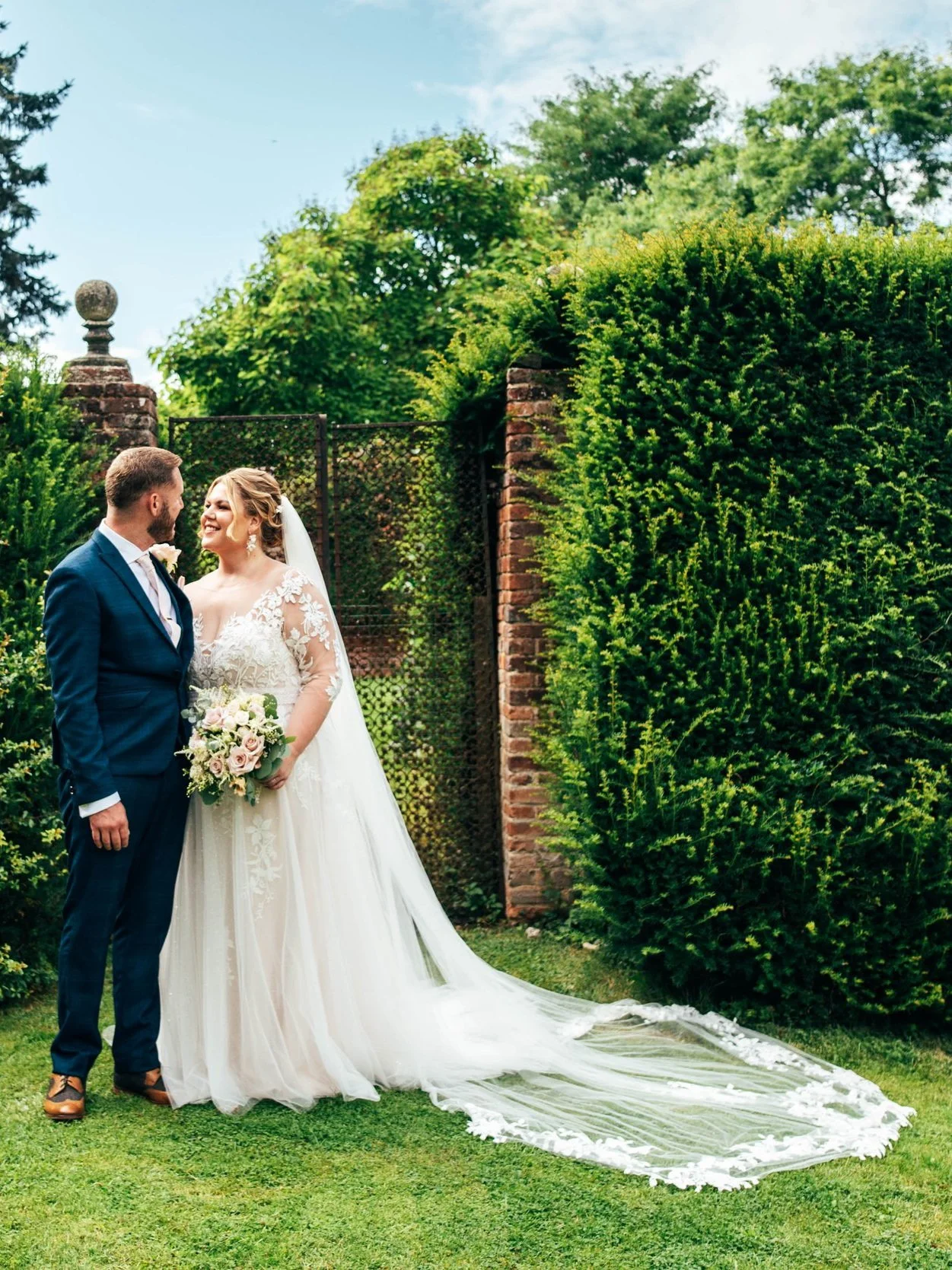 long sleeve plus size wedding dress London and South East