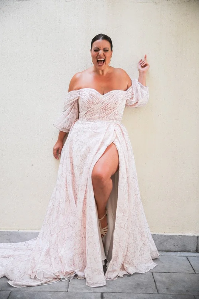 Pink plus size wedding dressesUK - South East weddings in Surrey, Kent, London, Sussex