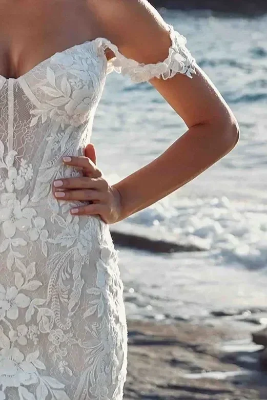 Amora Eddy K I Santorini Wedding Dress I Best Destination Wedding Dress Surrey, South London