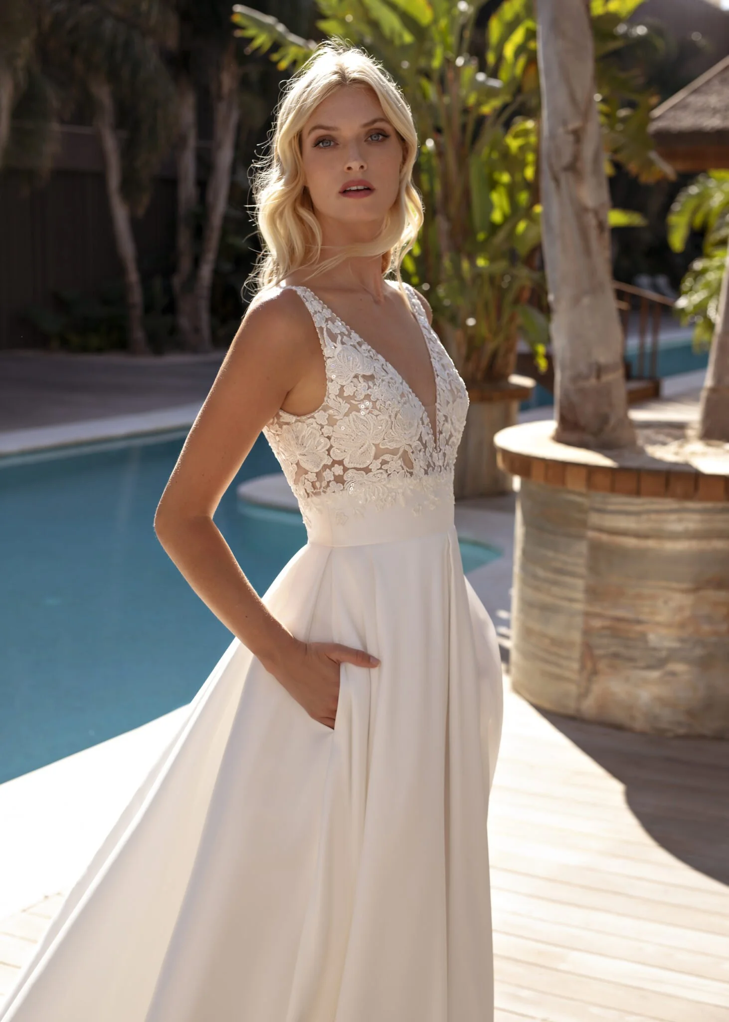 nelly by modeca, uk stockist, mikado wedding dress ballgown