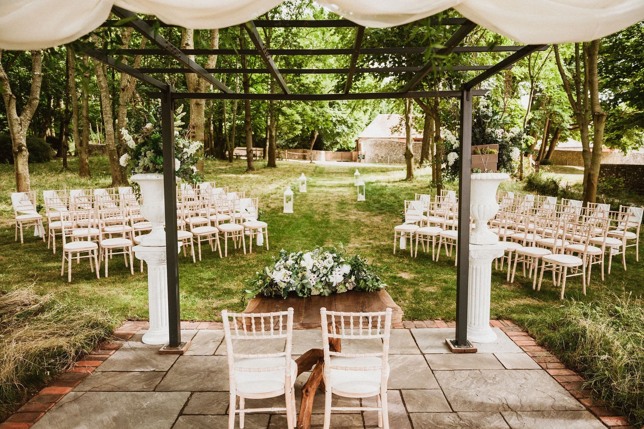 Outdoor wedding ceremonies in West Sussex