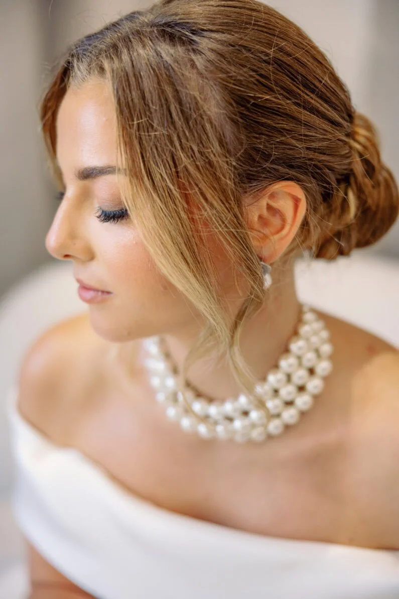 Pearl Choker - Bridal Choker Necklace - Pearl Wedding Necklace Choker