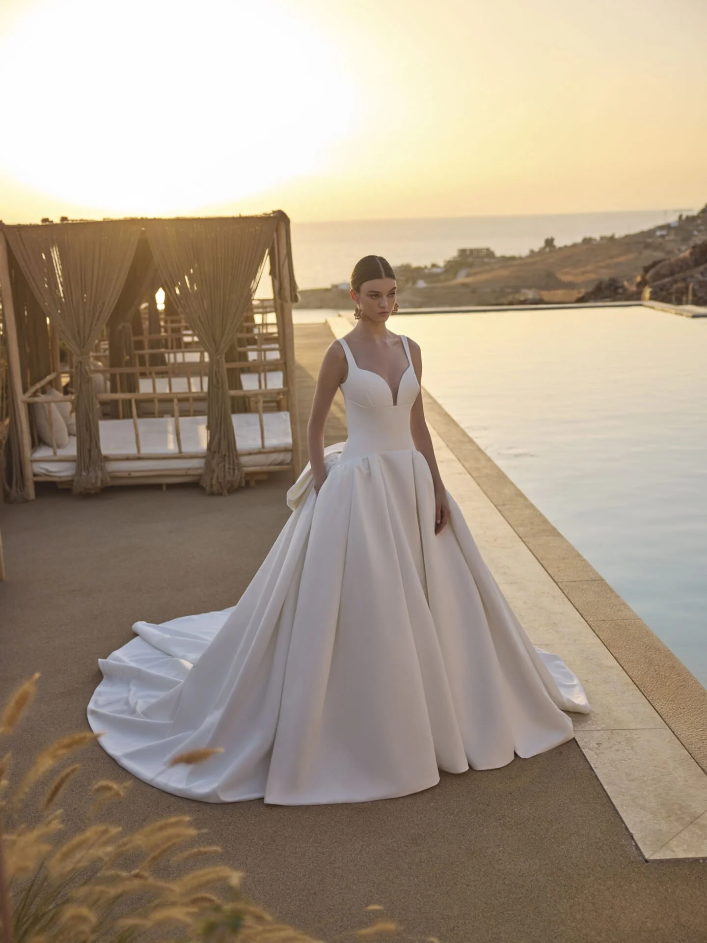 strapless open back dress Pollardi Solemnity main image 1