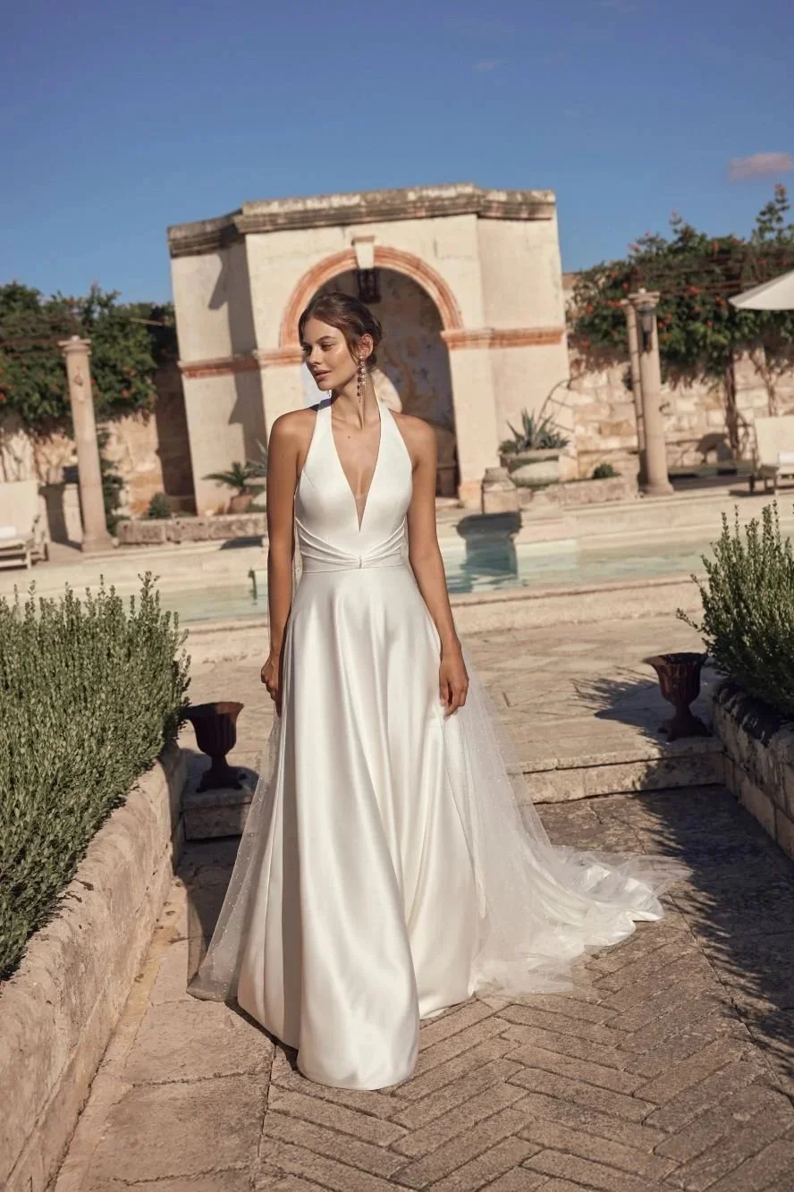navy blue muslim wedding dress Light Blue Muslim Wedding Dresses Luxury Beads Noivas ZW802 – TANYA BRIDAL
