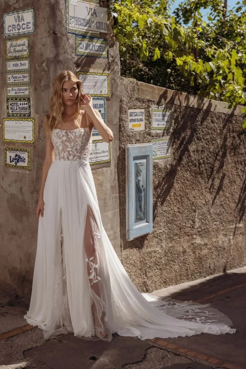 Baxter by Modeca - wedding dress with leg split, Surrey near South London and Sussex
