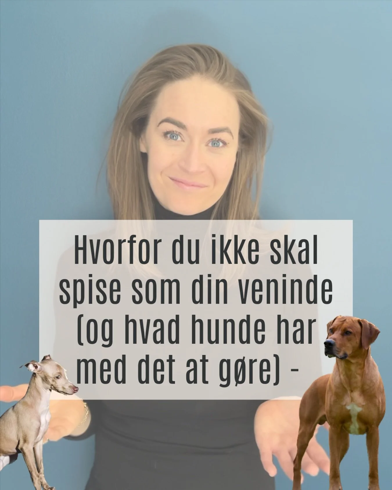 I sidste uge talte jeg med en klient om det her med at sammenligne appetit med f.ex. sine veninder.

Hun havde v&aelig;ret p&aring; tur med en veninde, som generelt har langt mindre behov for regelm&aelig;ssige m&aring;ltider end hun selv.

Og hun sa
