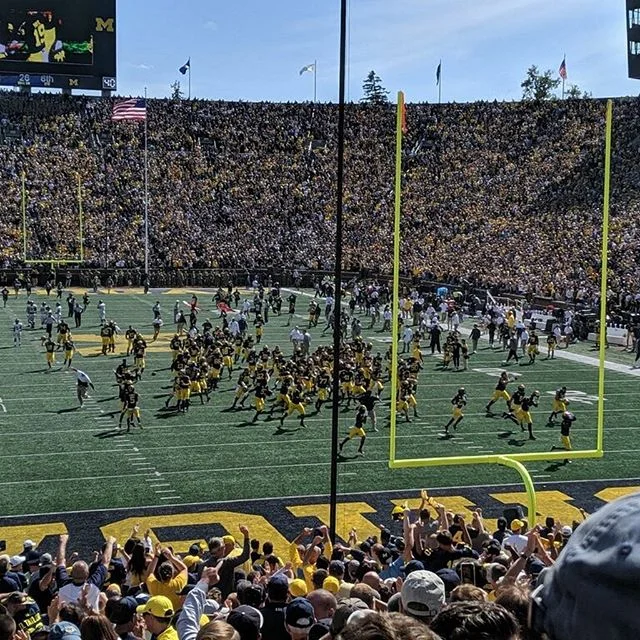 Michigan v Army game! #allworknoplay #crematoryrecycling #msrr #midstates