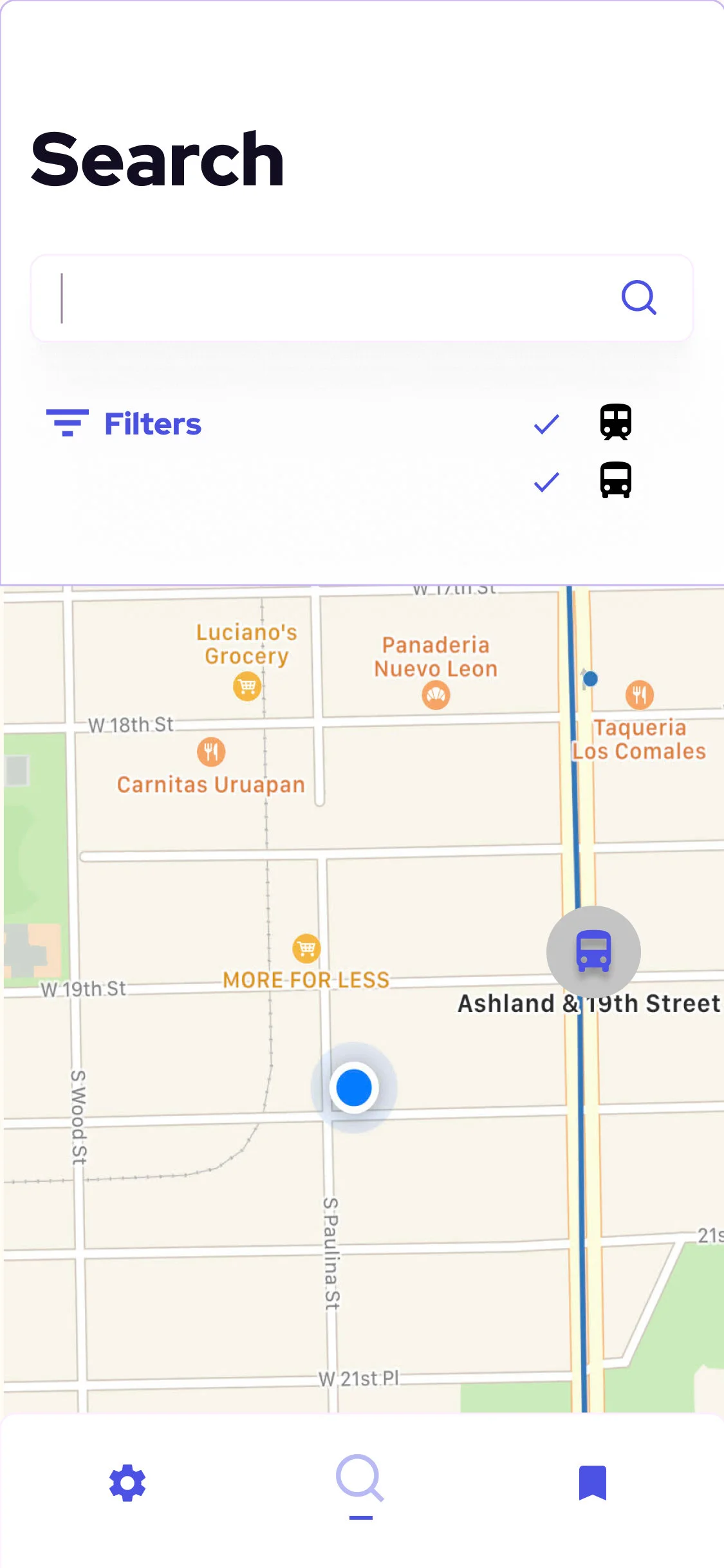 Saved line updates page with the applied sand background and purple action items.