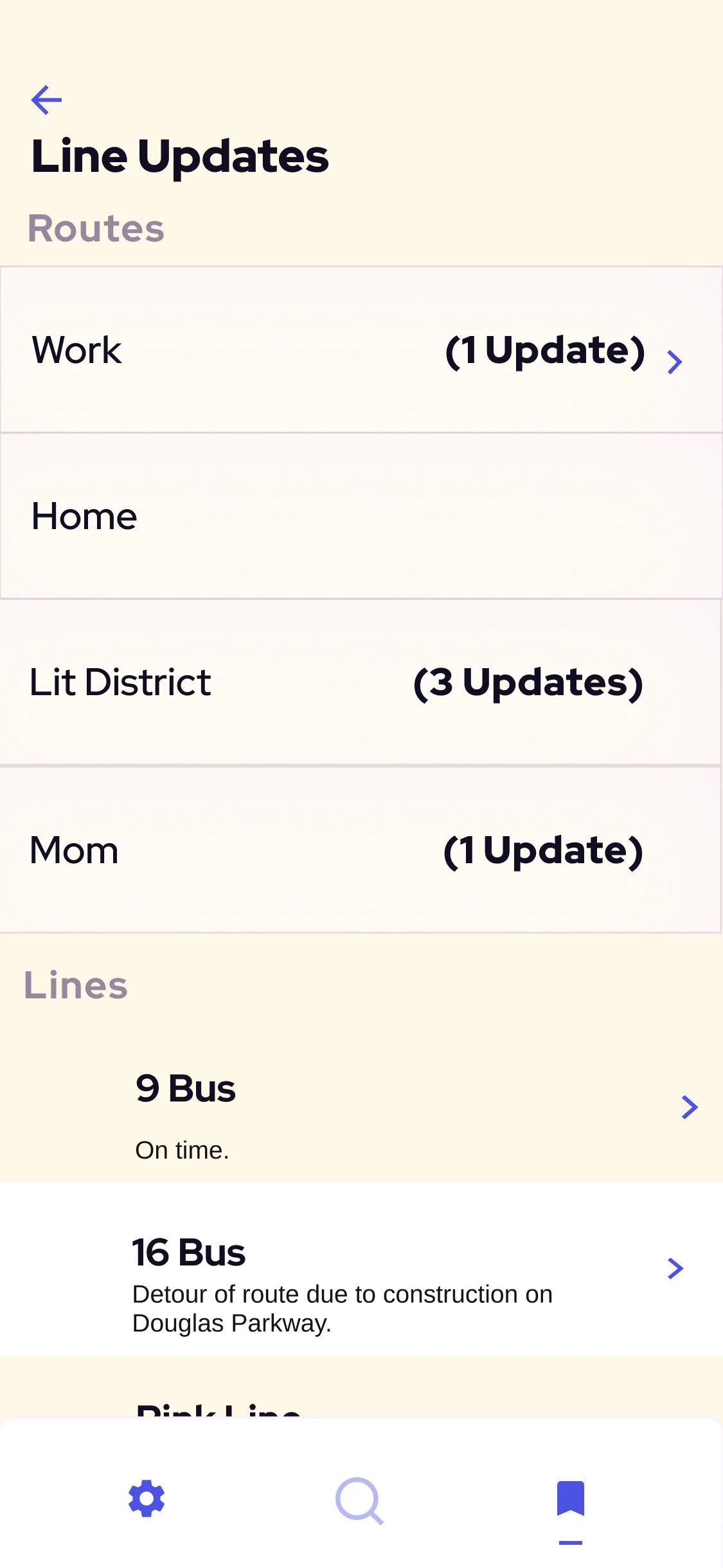 Screenshot of the user’s interface when deciding to save the 9 Bus by itself.