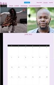 Screenshot of the initial low-fidelity prototype’s calendar feature.