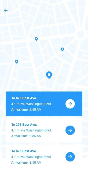 Screenshot of the wireframe’s Search feature.