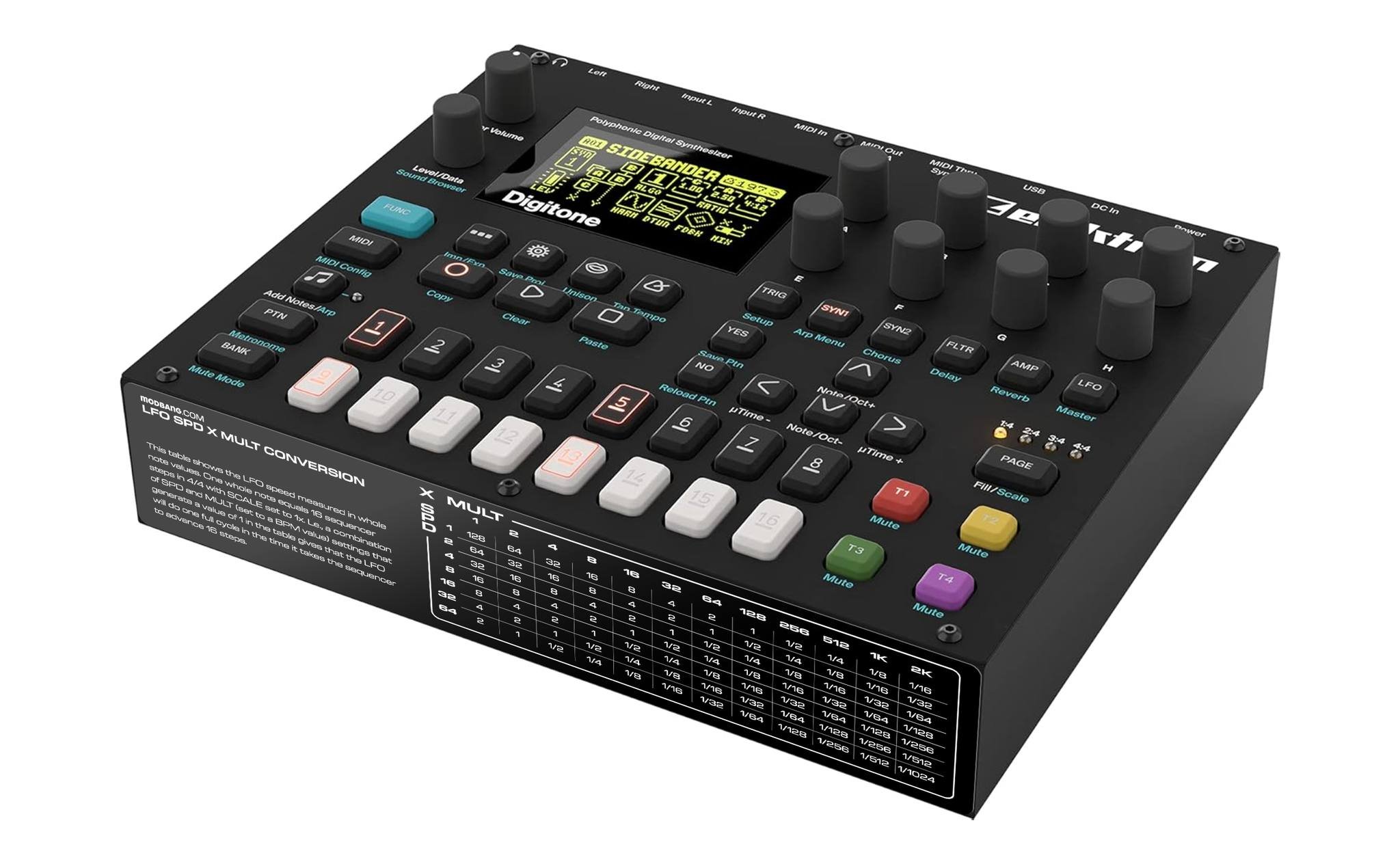 We are happy to introduce our all new LFO Time-Table Conversion Magnets and User Defined Dry-Erase Magnets for Elektron. LFO Time-Table table shows the LFO speed measured in whole note values. One whole notes equals 16 sequencer steps in 4/4 with SCA