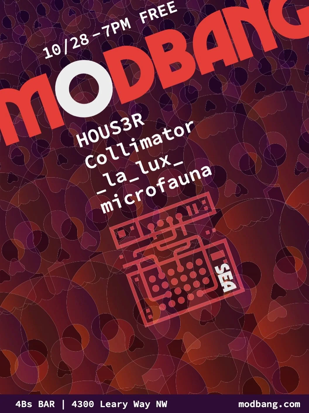 🎃👻 HALLOWEEN WEEK VIBES 👻🎃
Get spooked on the dance floor this Tuesday! We&rsquo;re bringing the beats and the treats for a night of dark, hypnotic spooky sequences just in time for Halloween!

THE LINEUP:
* HOUS3R @hous3r_ 
* Collimator 
* la_lu