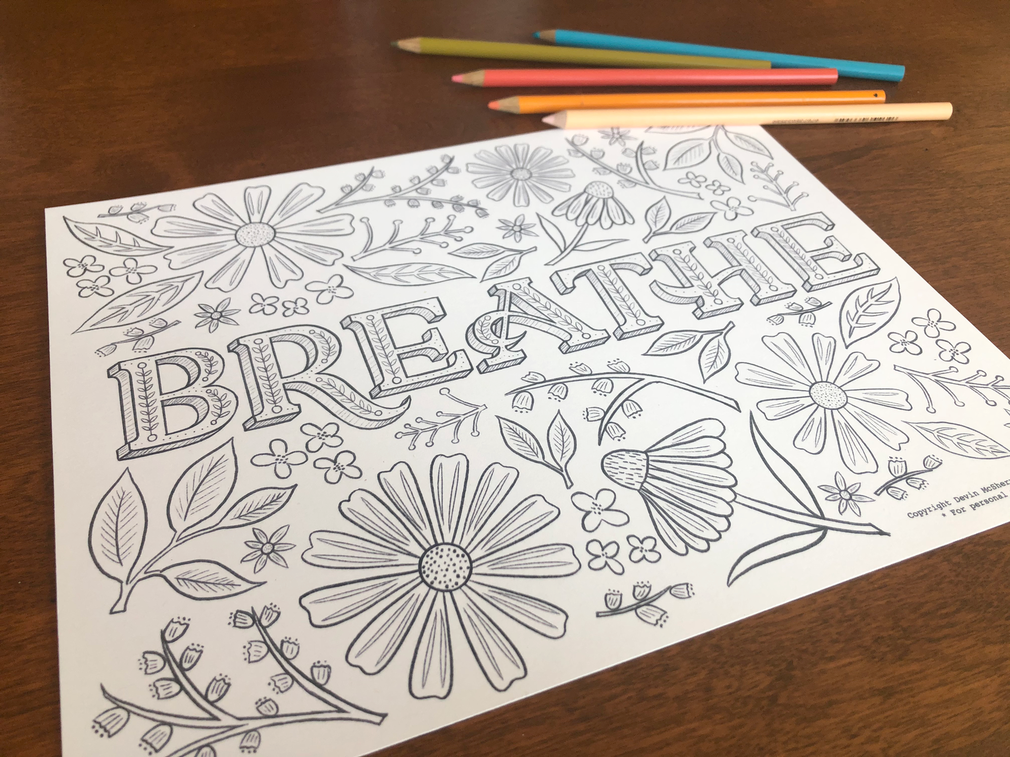 Unwind with a FREE Coloring Page Download!