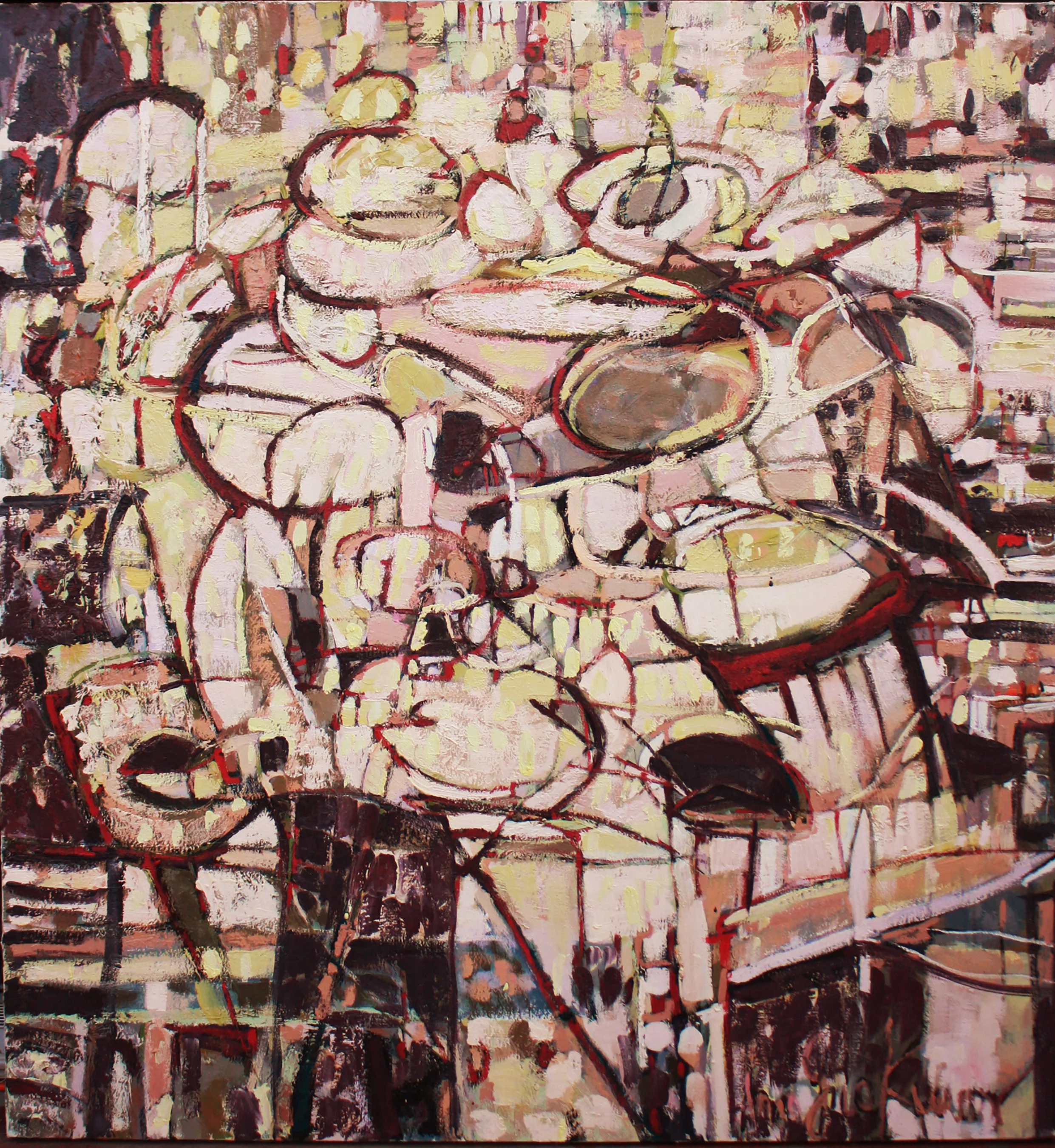untitled #( 2017 oil on canvas 48” x 44”
