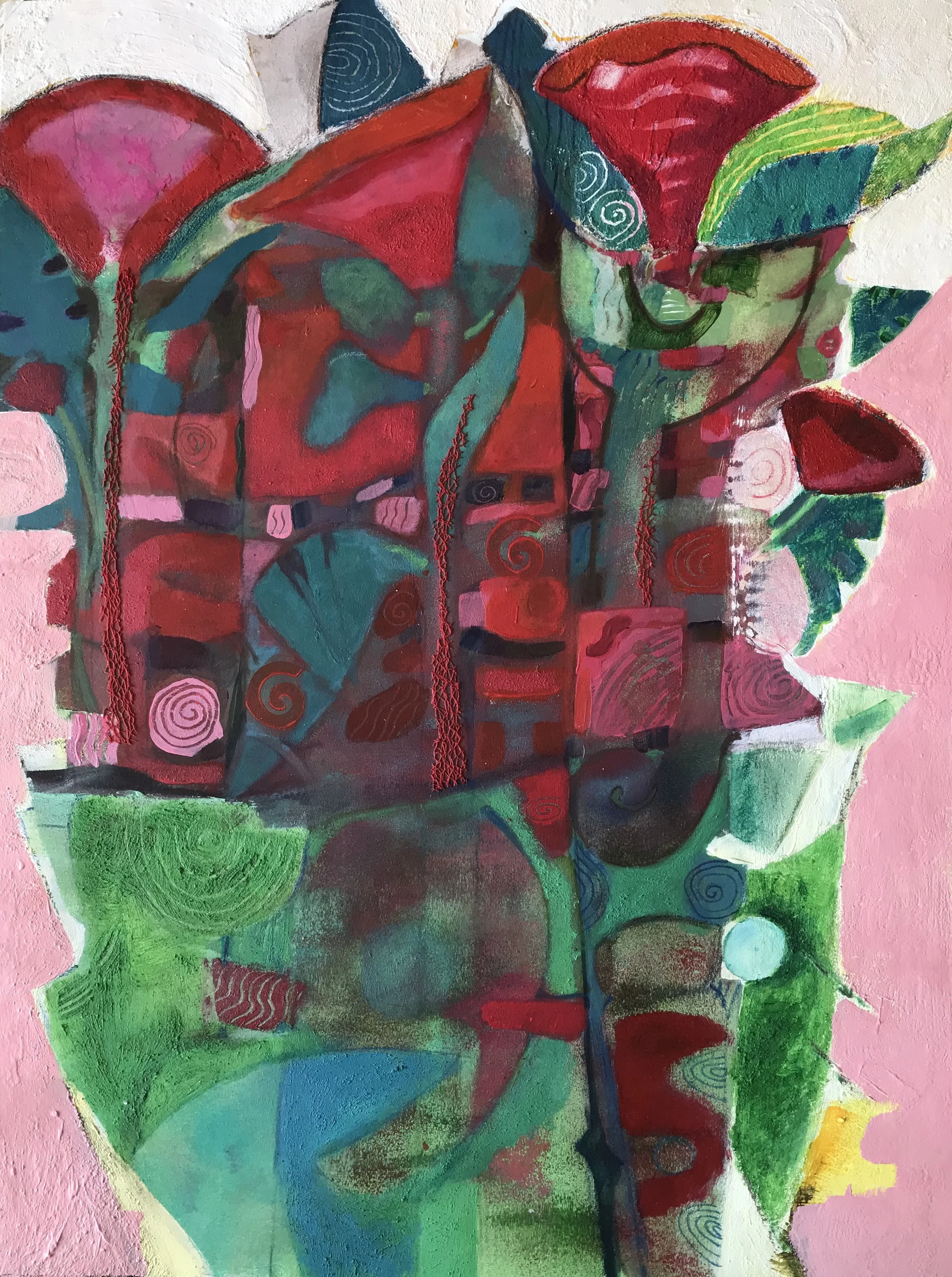 Red Blooms in a Green Vase.jpg