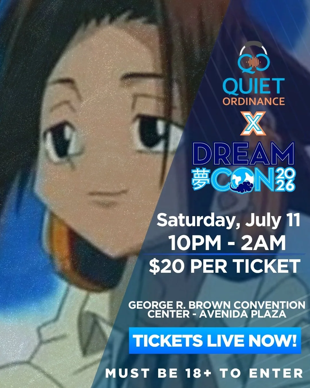 Quiet Ordinance x Dream Con 2026 Silent Party General Admission Ticket