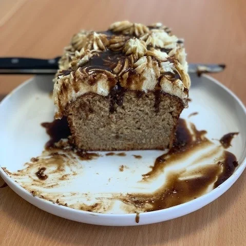 Bananas Foster Cake with Vanilla Ice-Cream Frosting