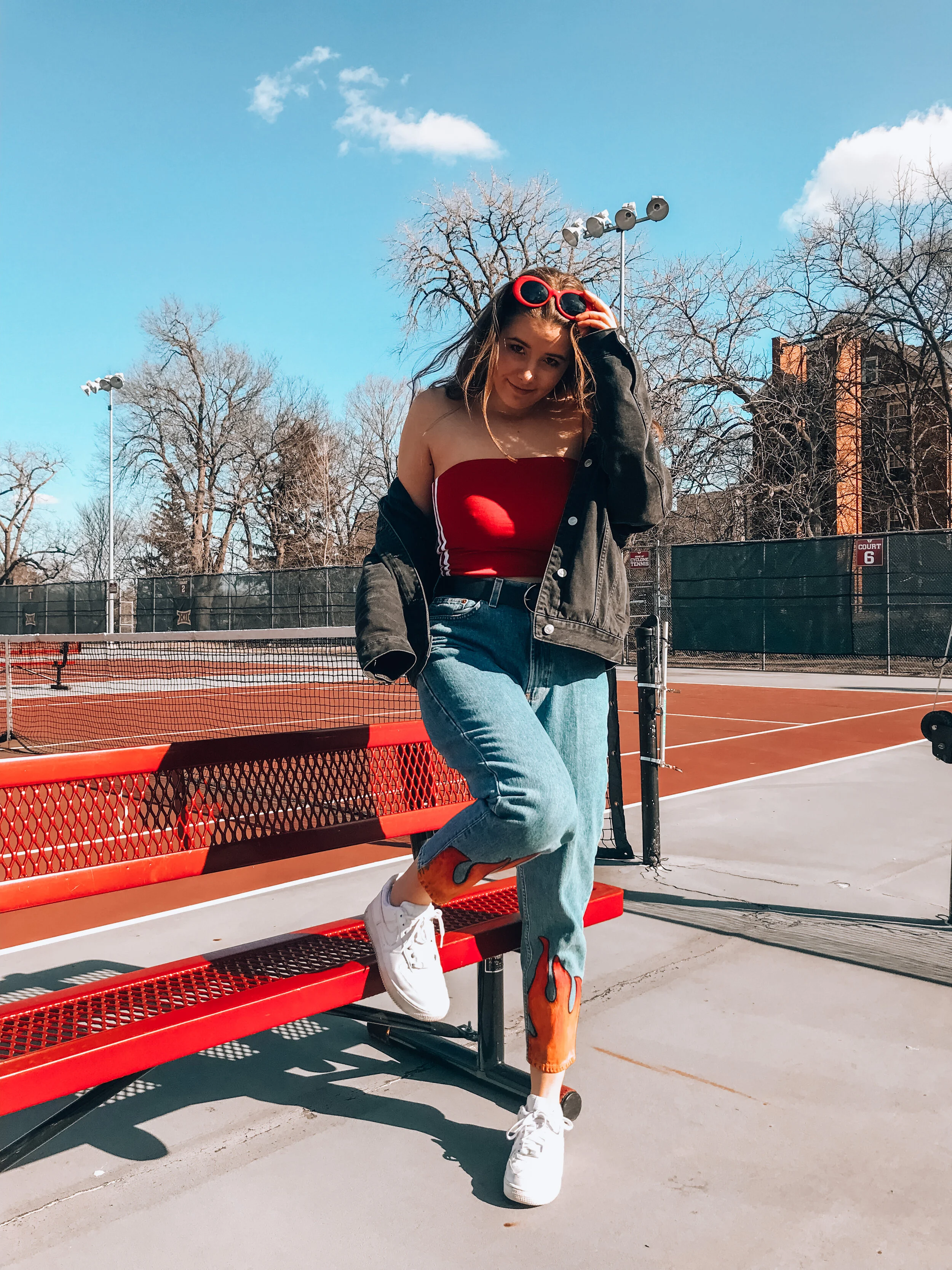 DIY: Pintrest inspired flame jeans 🔥