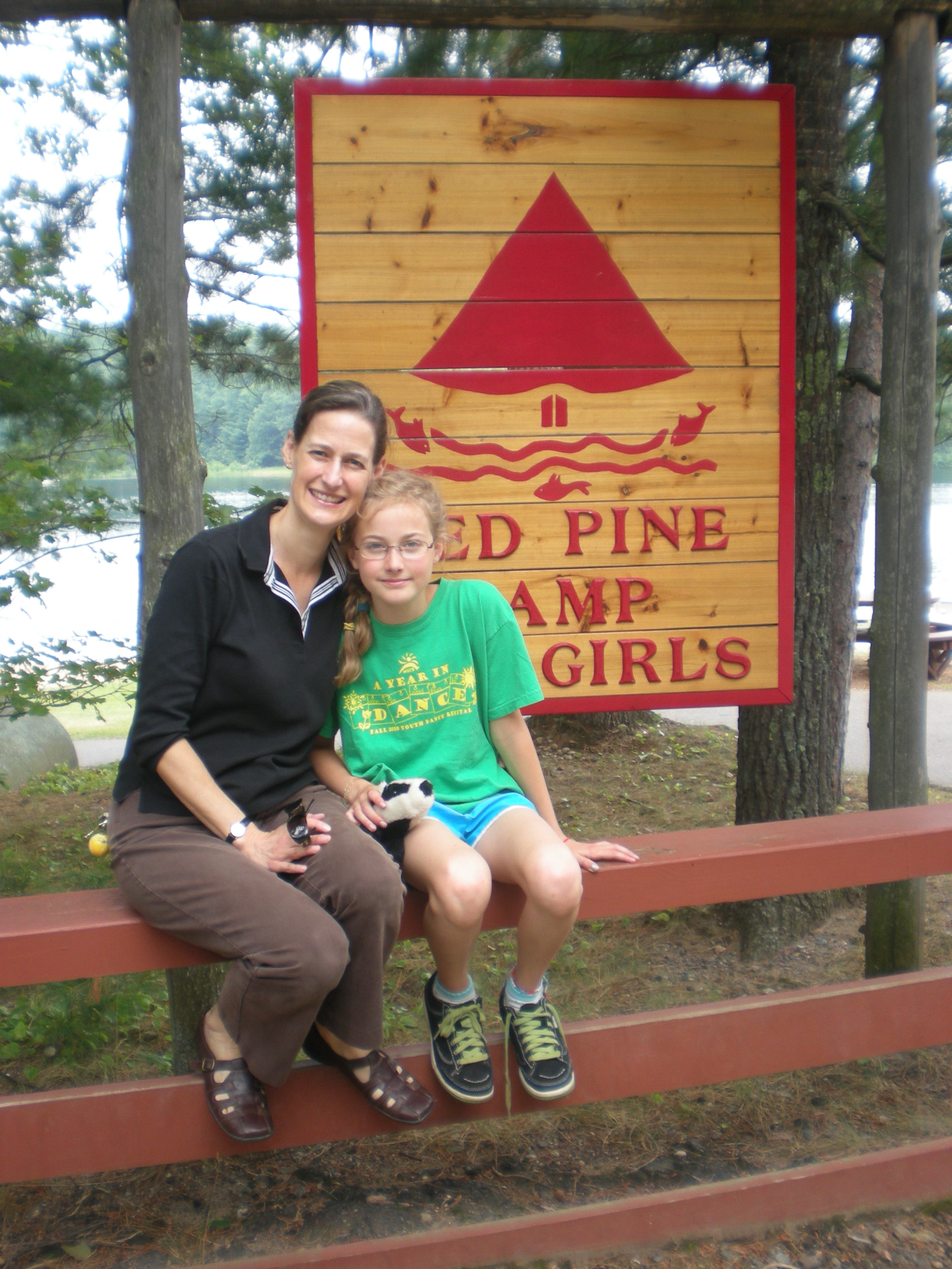  Red Pine Camp with my daughter 