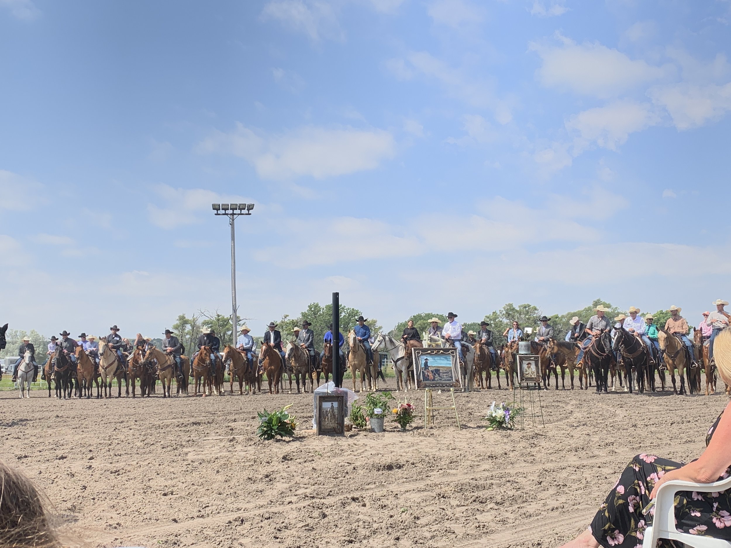 Brock’s cousin, Terrel Vineyard passed away in a freak lightning accident while checking cattle. His funeral was such a testament to his life, work ethic, and overall great personality. The entire arena was full of horseback riders paying tribute to