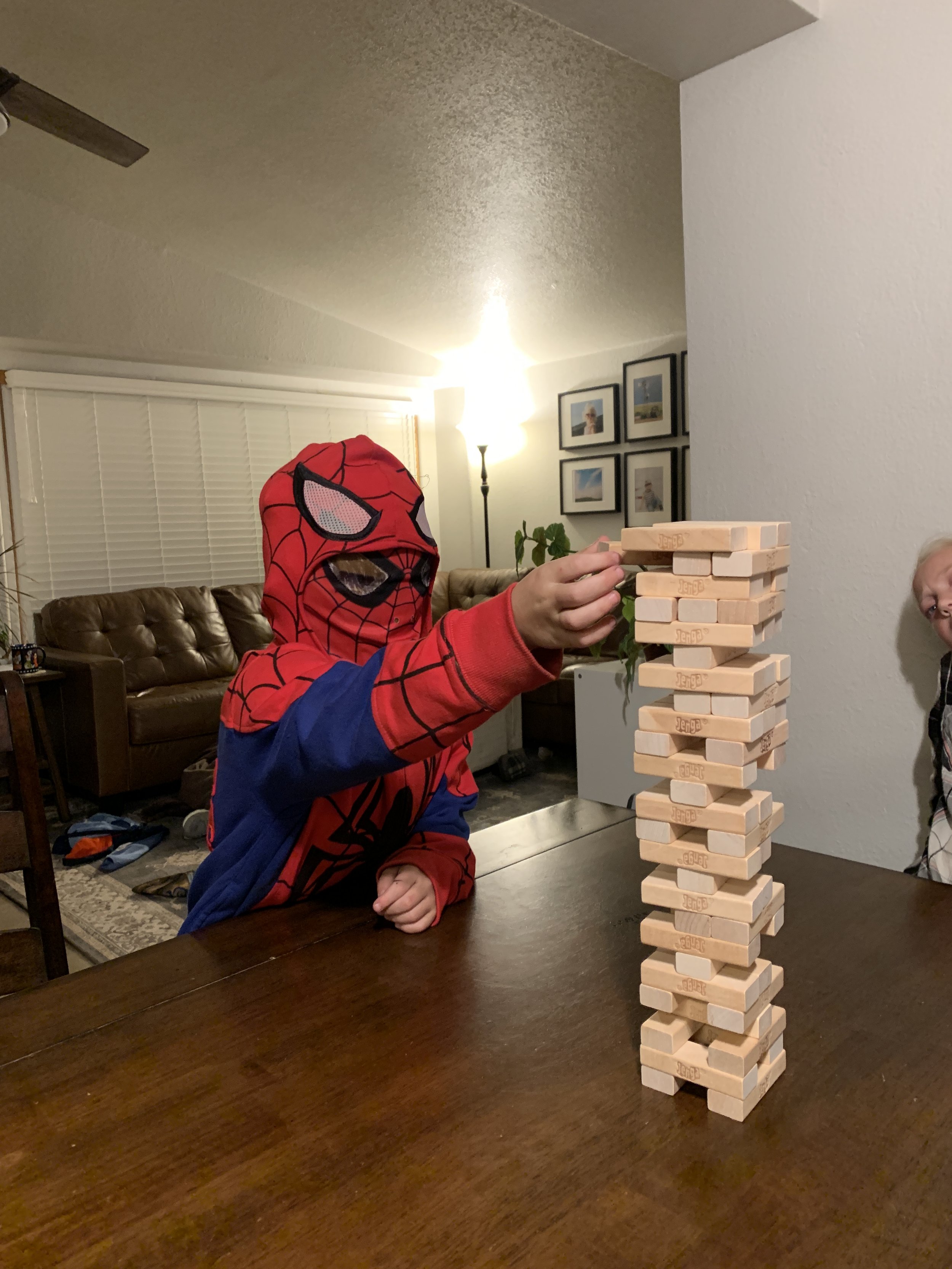  Game night with Spider-Man. 