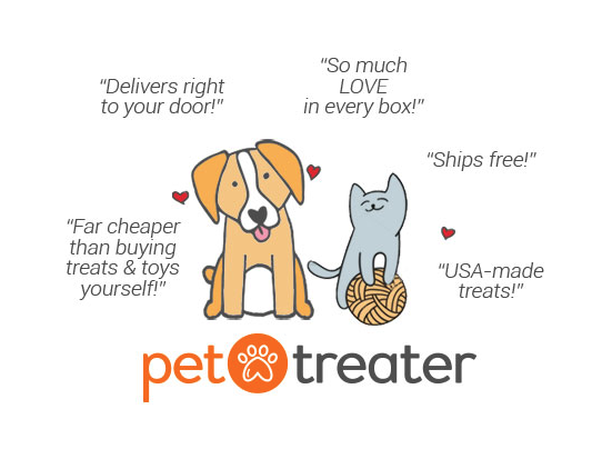 We love Pet Treater and Helping Paws receives $5 per new customer. Treats for everydog!