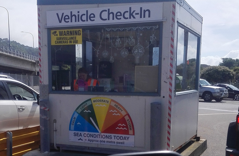 We saw this checking in for the Interislander ferry (I did pay attention to this - I get sea sick easily!)